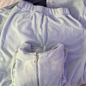 Playboy Soft Blue Velour Set